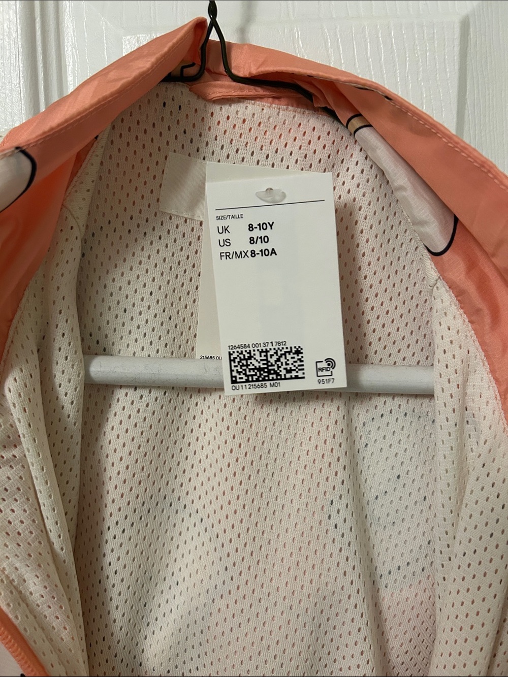 H&M Coral/Pink Kids Lightweight Raincoat